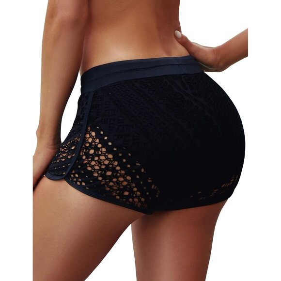 🆕Women's Swim Shorts Waistband Swimsuit Bottom Board Shorts Swimwear - Picture 2 of 5